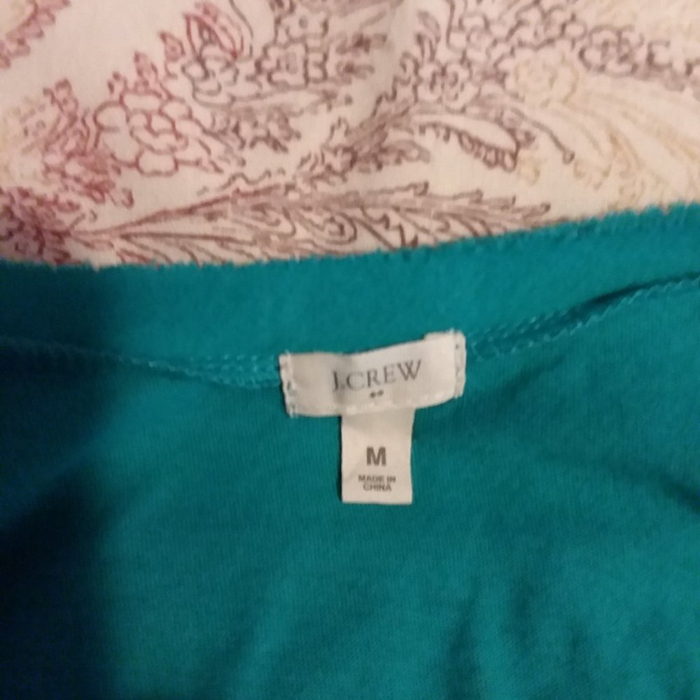Turquoise Tank Top with sequins. - Picture 3 of 3